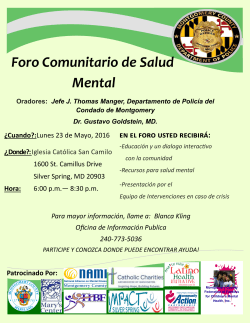 Latino Mental Health Forum