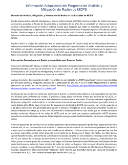 Radon Information - Spanish