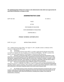 Alabama Administrative Code on Dyslexia
