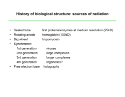 History of biological structure: sources of radiation, Dagmar Ringe, Brandeis