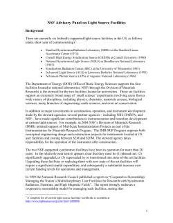 Context and Charge to the Panel