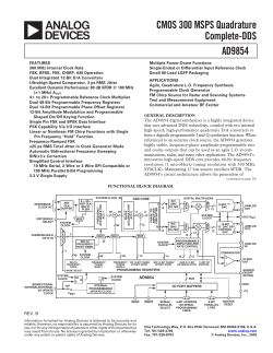 AD9854 AnaDev, DDS 300MHz quadrature (inc. eval board info).pdf