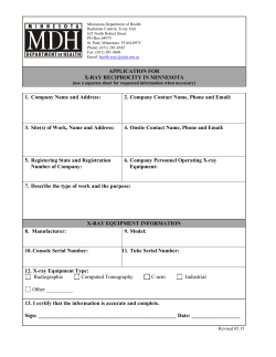 Application for X-ray Reciprocity (PDF: 707KB/3pages)