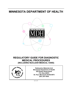 Diagnostic Medical Procedures: Including Nuclear Medical Vans (PDF)