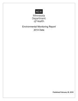 Environmental Monitoring Report 2014 (PDF)