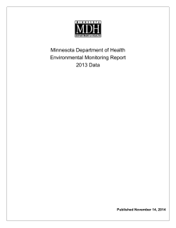 Environmental Monitoring Report 2013 (PDF)
