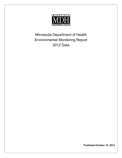 Environmental Monitoring Report 2012 (PDF)