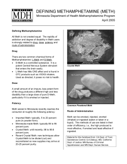 Defining Methamphetamine