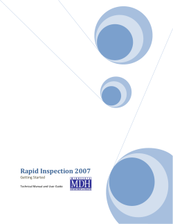 Rapid Inspection 2007: Getting Started (PDF: 3.65MB/116 pages)