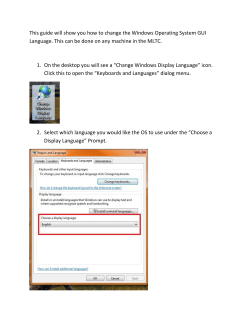 How to Change the Windows GUI Language