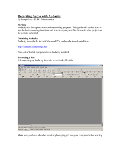 How to Record and Export a File in Audacity