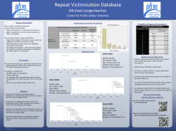 Micheal Langenbacher: Repeat Victimization Database