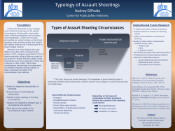 Audrey DiPoala: Typology of Assault Shootings