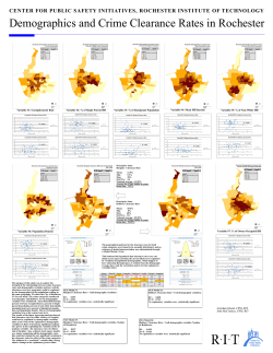 Arindam Ghosh: Demographics and Crime Clearance Rates in Rochester