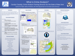 Carolyn Cassidy - What is Crime Analysis?