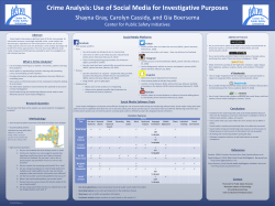 Crime Analysis Use of Social Media: &nbsp;Shayna Gray, Carolyn Cassidy
