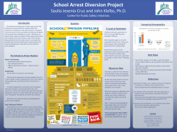 School Arrest Diversion Project: &nbsp;Saulia (Jessy) Cruz