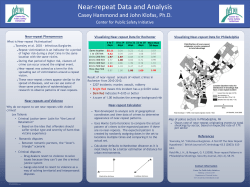 Near-Repeat Analysis of Violent Crimes: &nbsp;Casey Hammond