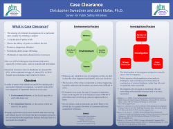 Case Clearance:  Chris Sweadner
