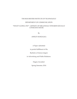 "What's Going On?":  Affinity of Millenials Towards Socially Conscious Music