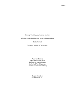 Flexing, Twerking, and Popping Mollies: A Textual Analysis of Hip-Hop Songs and Music Videos