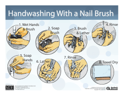Handwashing With a Nail Brush (PDF: 1,265KB/1 page)
