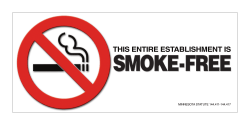 Smoke-Free Establishment Sign (PDF)