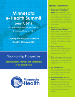 Sponsor and Exhibitor Prospectus