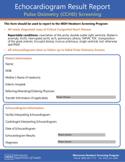 Echocardiogram Result Report