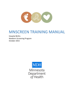 MNScreen Training Manual - Hospitals (PDF)