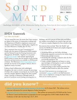 Sound Matters Newsletter - 2014 Issue 4 (PDF)