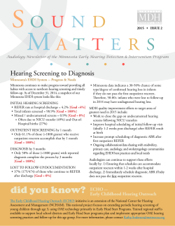 Sound Matters Newsletter - 2015 Issue 2 (PDF)