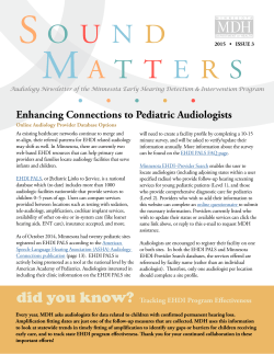Sound Matters Newsletter - 2015 Issue 3 (PDF)