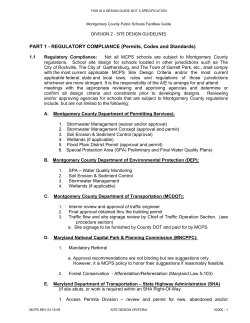 &sect;MCPS Civil Site Design Guidelines