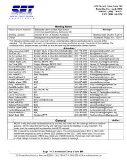 Work Session Meeting #1 Notes