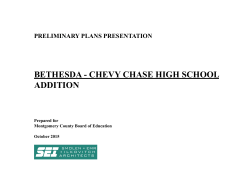 Preliminary Plans Presentation