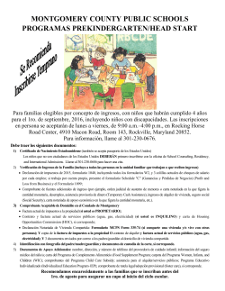 Application Requirements - Spanish