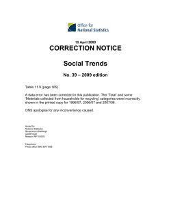 latest edition of Social Trends