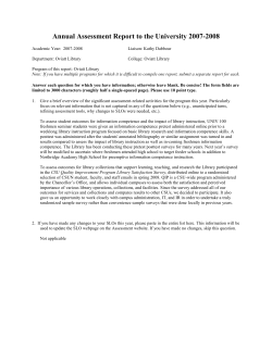 library assess report 07-08 ksd