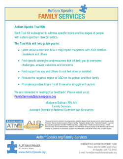 Autism Tool Kits Overview