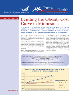 Bending the Obesity Cost Curve in Minnesota