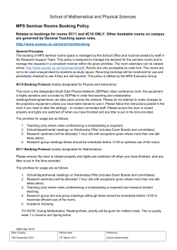 MPS Seminar Room Booking Policy [PDF 161.91KB]