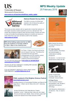 MPS weekly update 25 February 2016 [PDF 1023.09KB]