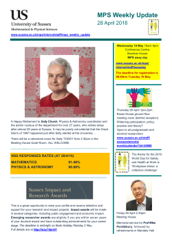 MPS weekly update 28 April 2016 [PDF 1.29MB]