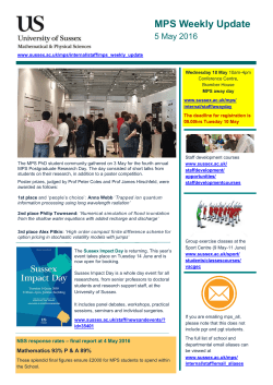 MPS weekly update 5 May 2016 [PDF 1.71MB]