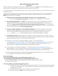 iNow Course Selection Directions