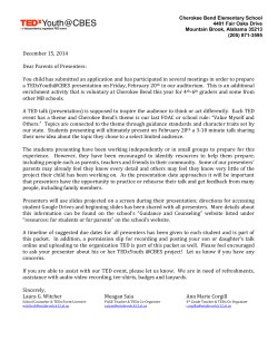 PARENT LETTER TIMELINE