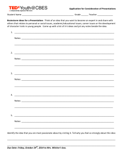 TEDxYouth@CBES Application Form