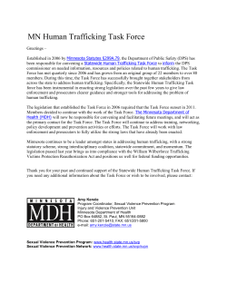 Human Trafficking Task Force (PDF:20KB/1 page)