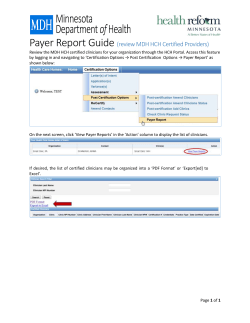 Payer Report Guide (PDF)